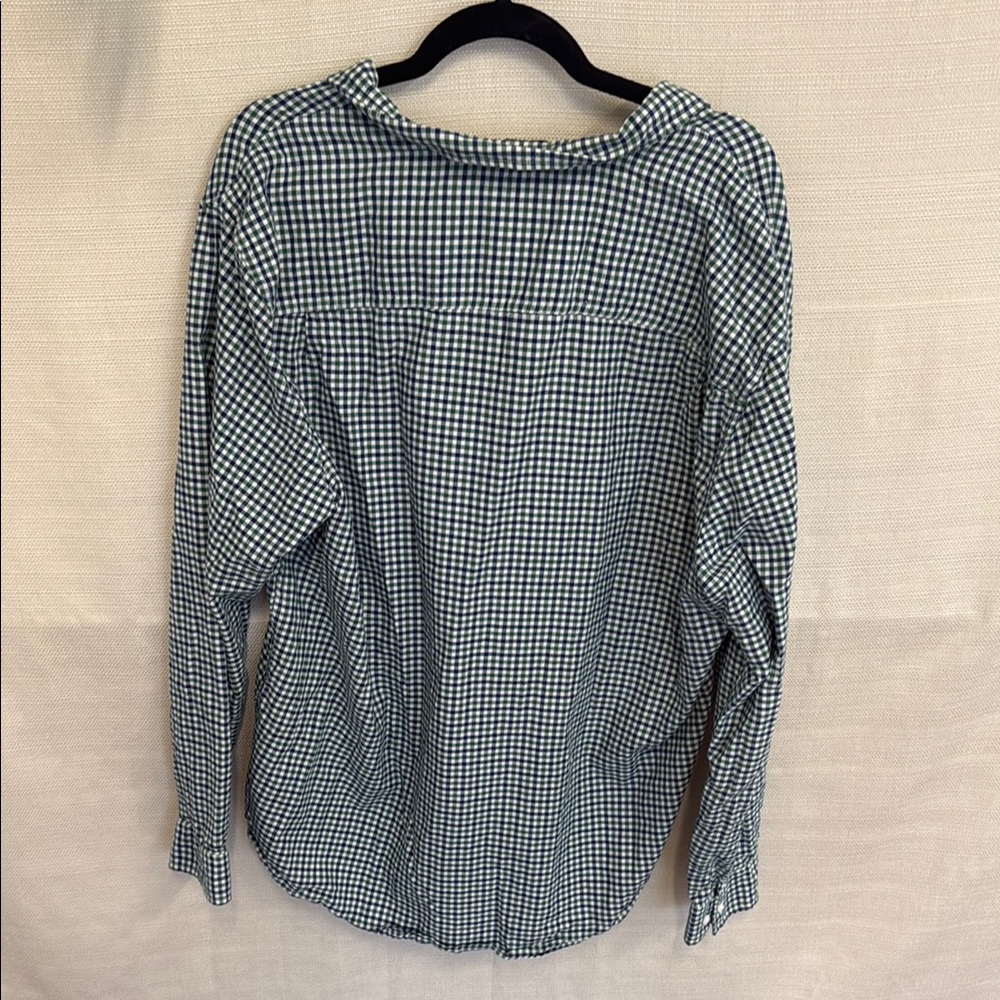 Men's Green Checkered Top - Picture 2 of 2